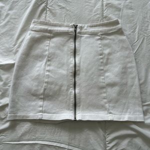Forever 21 White Mini Skirt